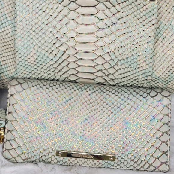 ☆ Brahmin 2 PCS SET Matching Designer Rare Shoulder Bag Purse + Wallet - Picture 13 of 16